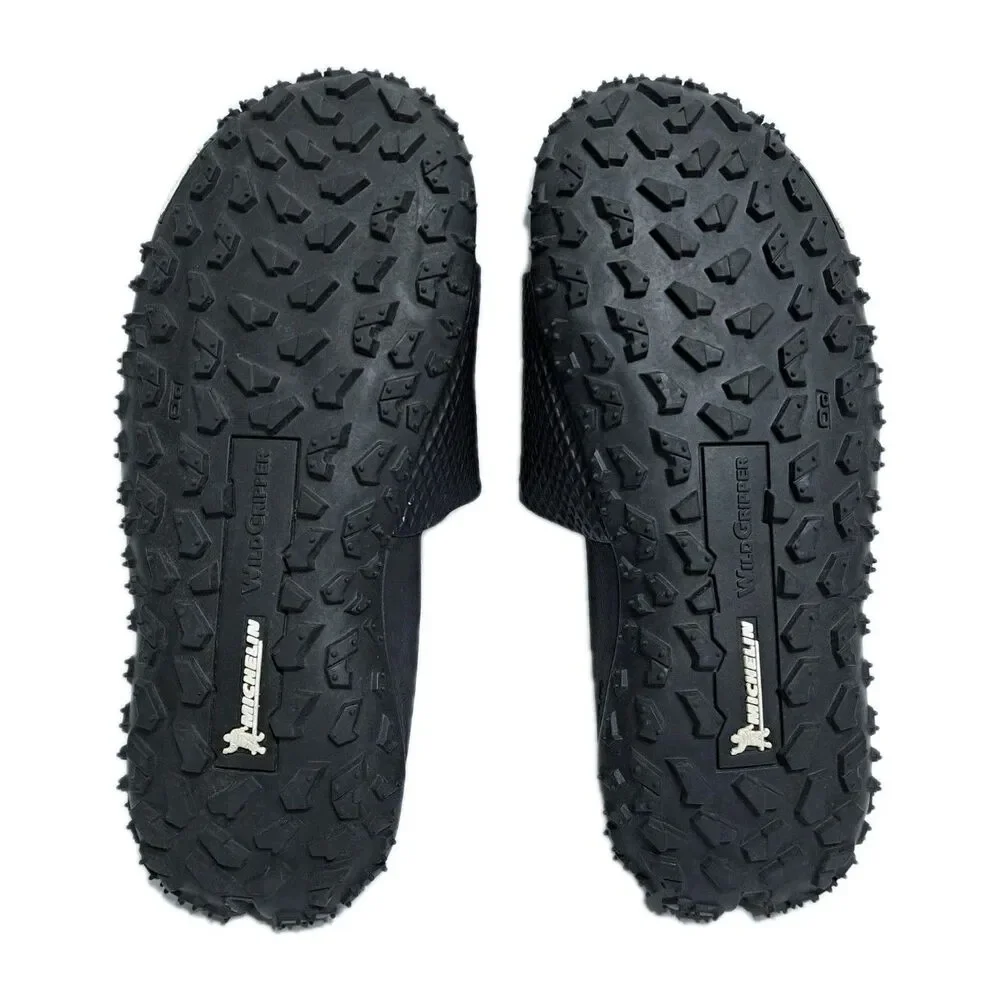 Under Armour Project Rock Slides Men Size 7 Black Michelin Wild Gripper Charged